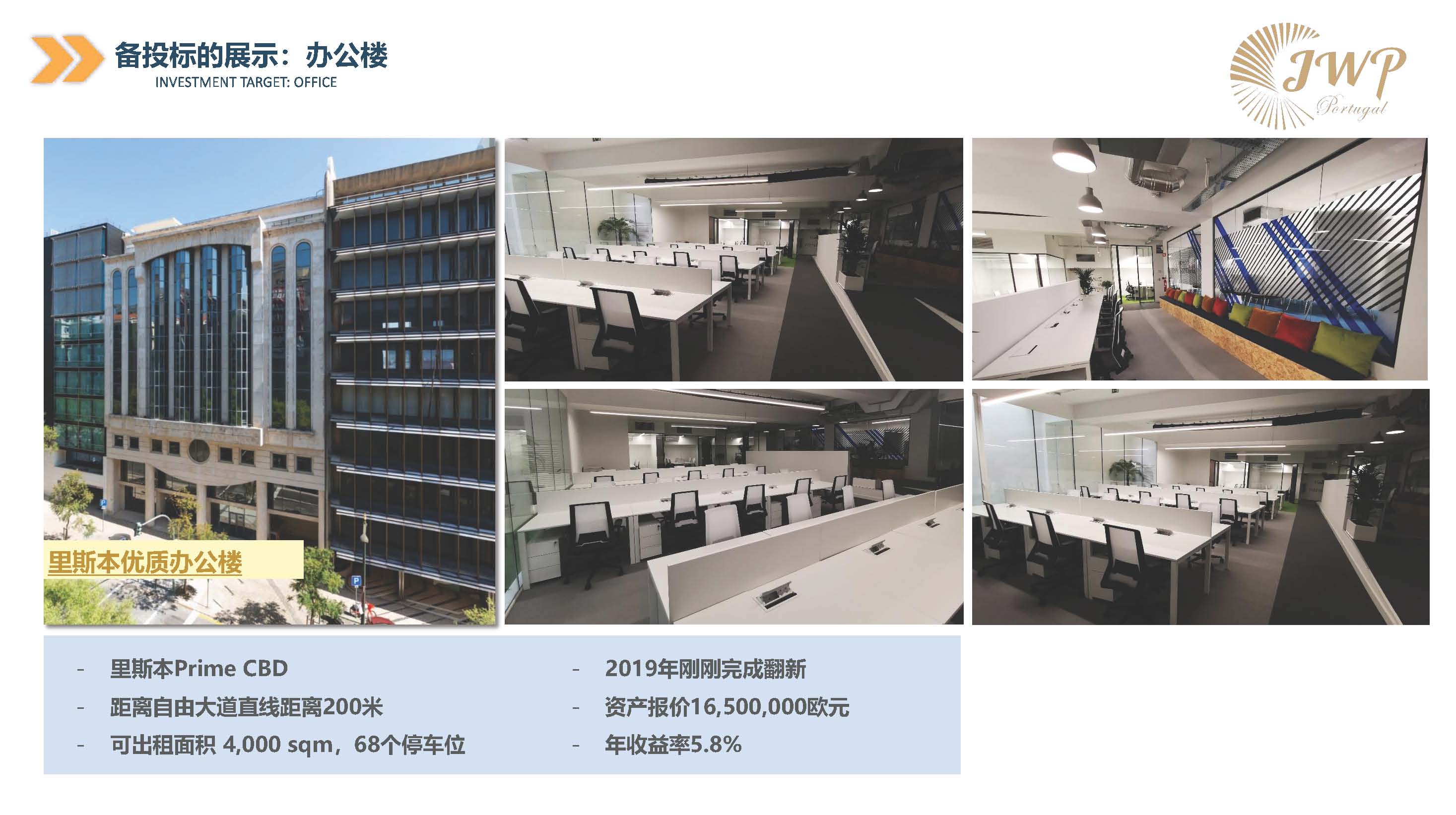 葡萄牙JWP基金投资项目介绍