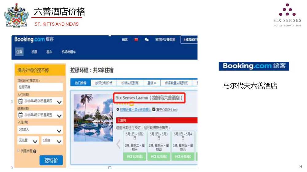圣基茨六善酒店护照项目