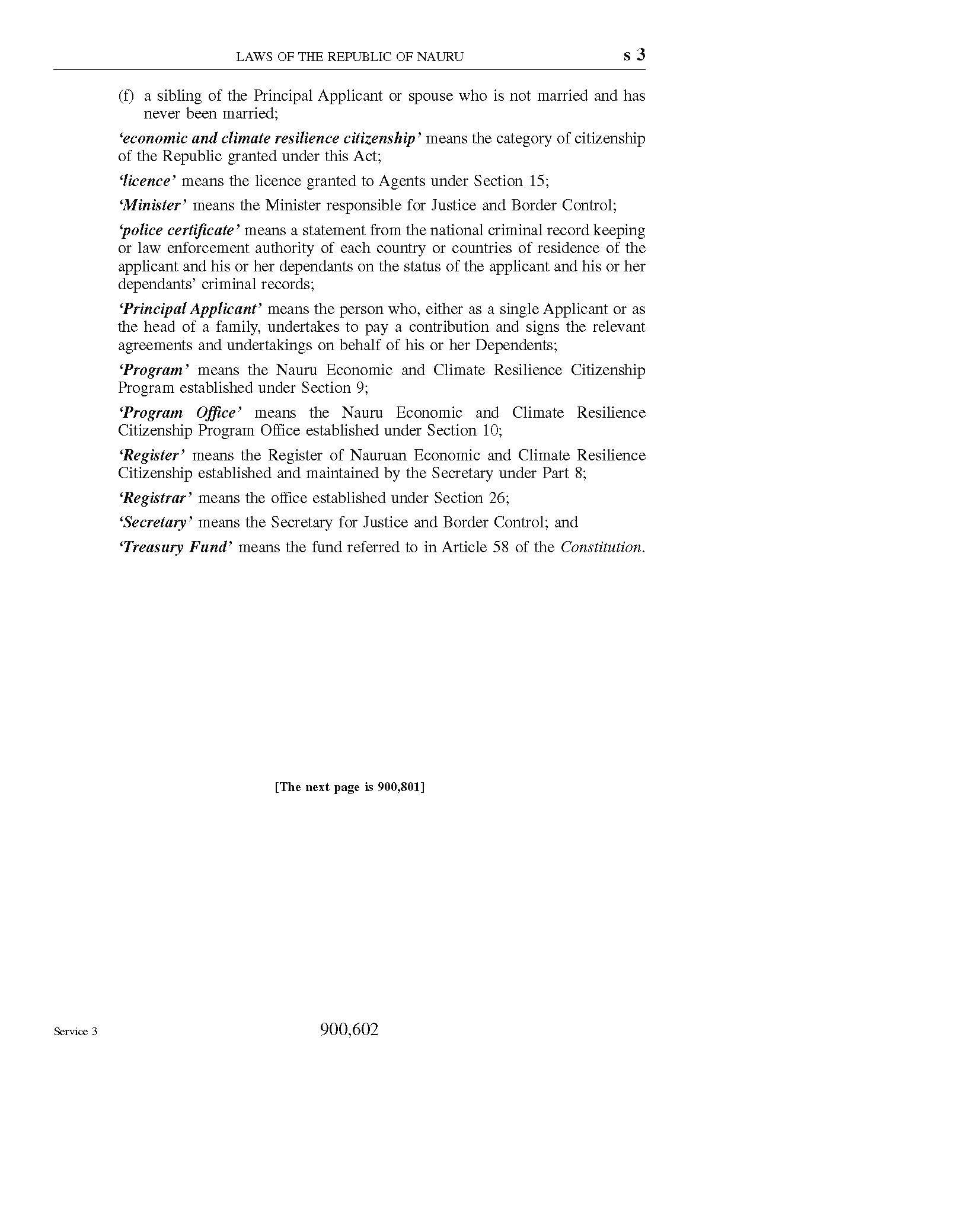 瑙鲁2024年经济和气候韧性公民法案英文
