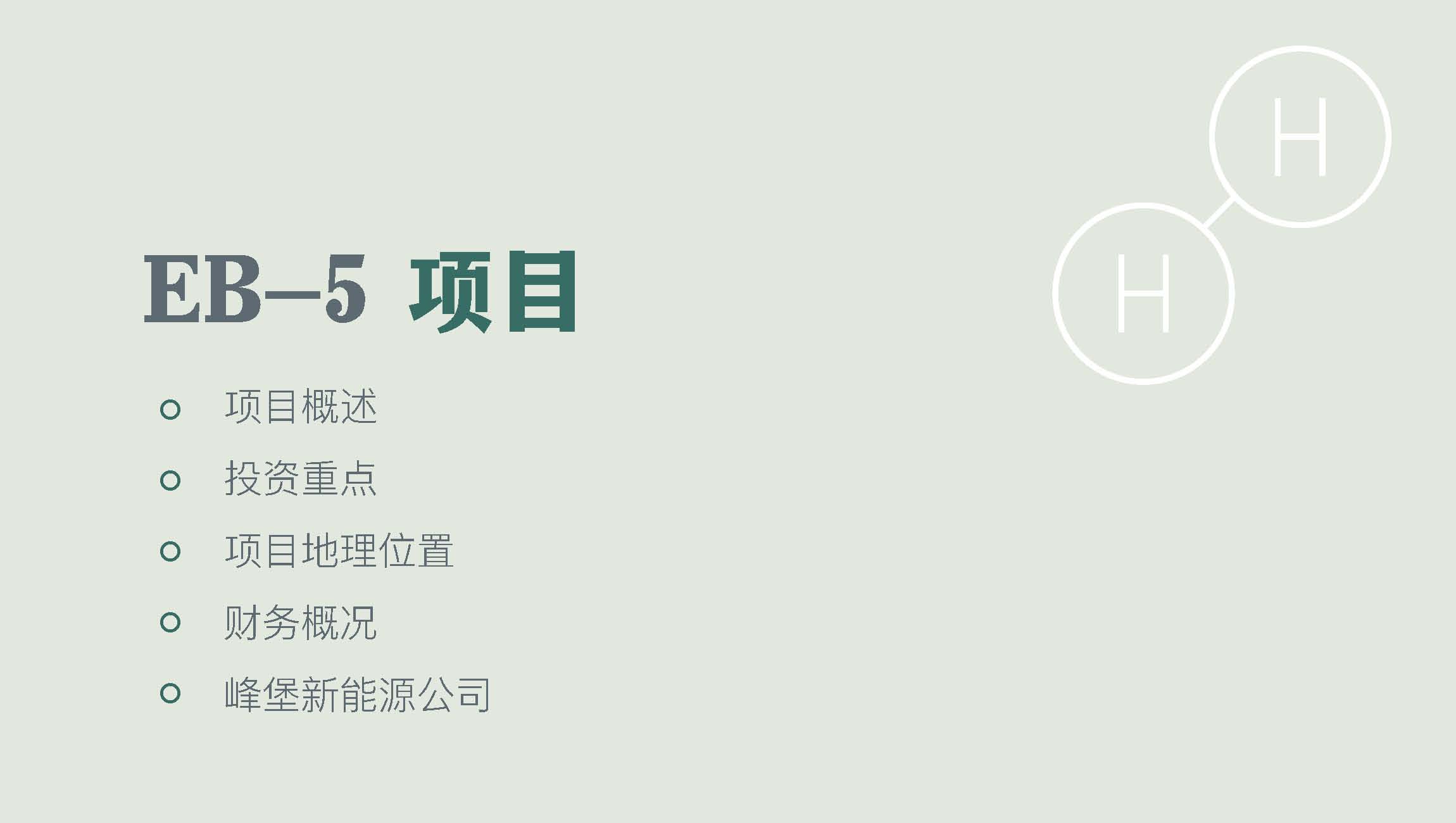美国CanAm公司绿氢工厂开发EB5项目