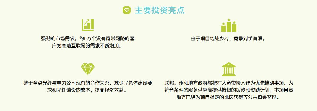 美国CanAm乡村地区EB-5高速光纤网络部署计划